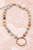 Shay Necklace in Amazonite 153