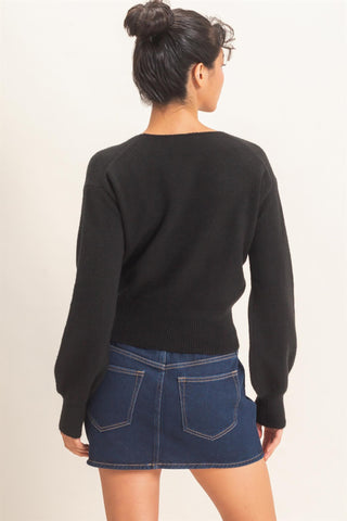 Over Under Wrap Sweater