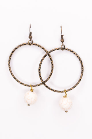 Olivia Earring in White