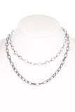 Kadee Necklace in White/Hematite