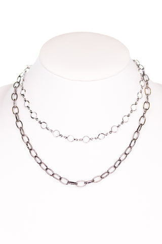 Kadee Necklace in White/Hematite