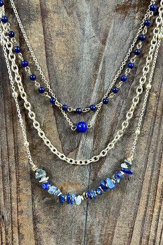 Palmer Necklace in Blue