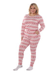 Christmas Morning Pajama Set in White/Red