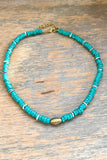 Raine Necklace in Teal