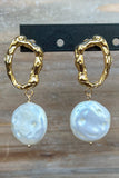 Large Pearl Dangle Earring