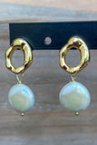 Small Nat. Pearl Dangle Earrings