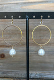 Pearl Hoop Earring