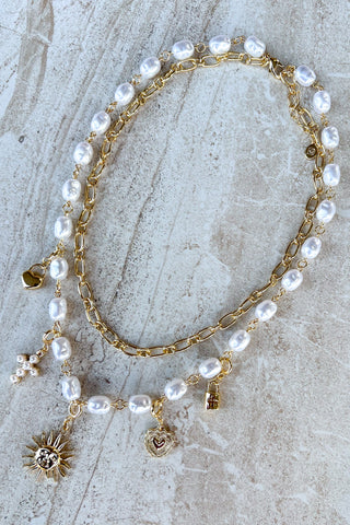 2 Layer Charm Necklace