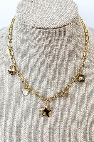 Puffy Star Charm Necklace