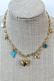 Puffy Heart Charm Necklace