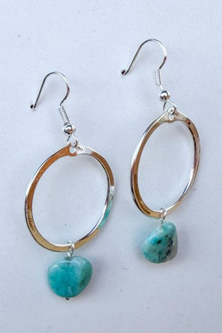 Maison Earring Blue Sky Silver