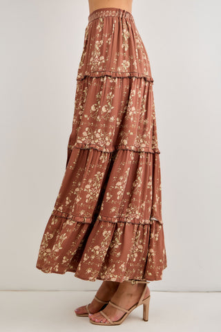 Harvest Rose Maxi Skirt