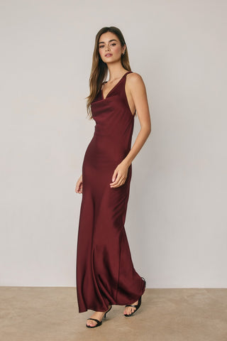 The Afterparty Satin Dress