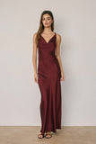 The Afterparty Satin Dress