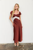 Cinnamon Lace Midi Dress
