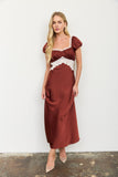 Cinnamon Lace Midi Dress