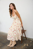 Orchard Bow Tiered Midi Dress