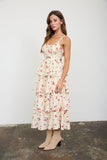 Orchard Bow Tiered Midi Dress