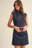 Social Club Belted Mini Dress