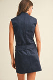 Social Club Belted Mini Dress