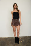 Silver Spur Studded Mini Skirt