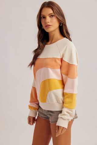 Retro Replay Colorblock Sweatshirt