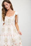 Ribbonwood Medallion Midi Dress