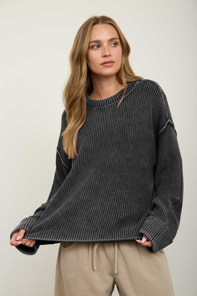 Porchlight Washed Knit Sweater