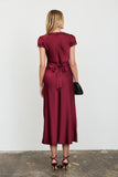 Candlelight Satin Midi Dress