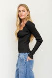 Fine Line Ribbed Top