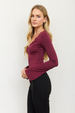 Spiced Berry Lace Top
