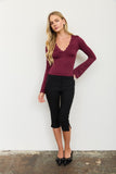 Spiced Berry Lace Top