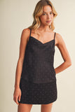 Dot After Dark Satin Cami