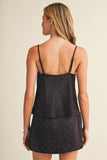 Dot After Dark Satin Cami