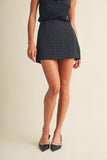 Flash Point Studded Mini Skirt