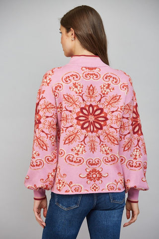 Folk Season Mock Neck Sweater