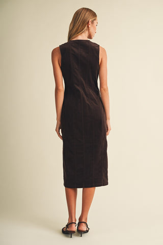 Townhouse Corduroy Midi Dress