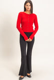 Buttoned Up Cable Cardigan