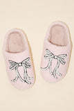 Bow Slippers in Pink