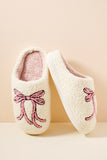 Bow Slippers in White