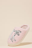 Bow Slippers in Pink