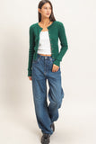 Buttoned Up Cable Cardigan