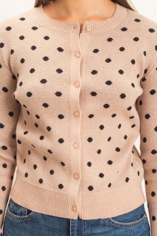 Cozy Dots Cardigan