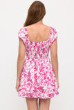 Pink Petals Mini Dress