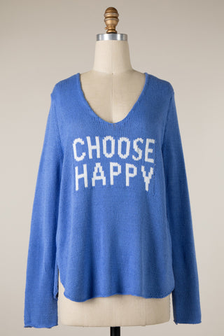 Choose Happy Sweater