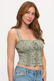 Olive Petals Lace Top