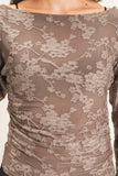 Veiled Floral Top