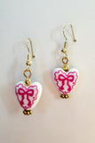 Pink Bow Earring