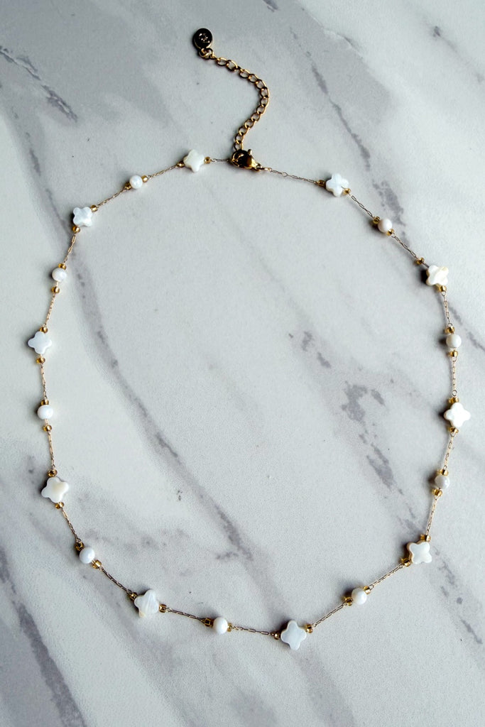 Laura Necklace- White Clover