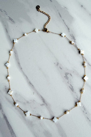 Laura Necklace- White Clover
